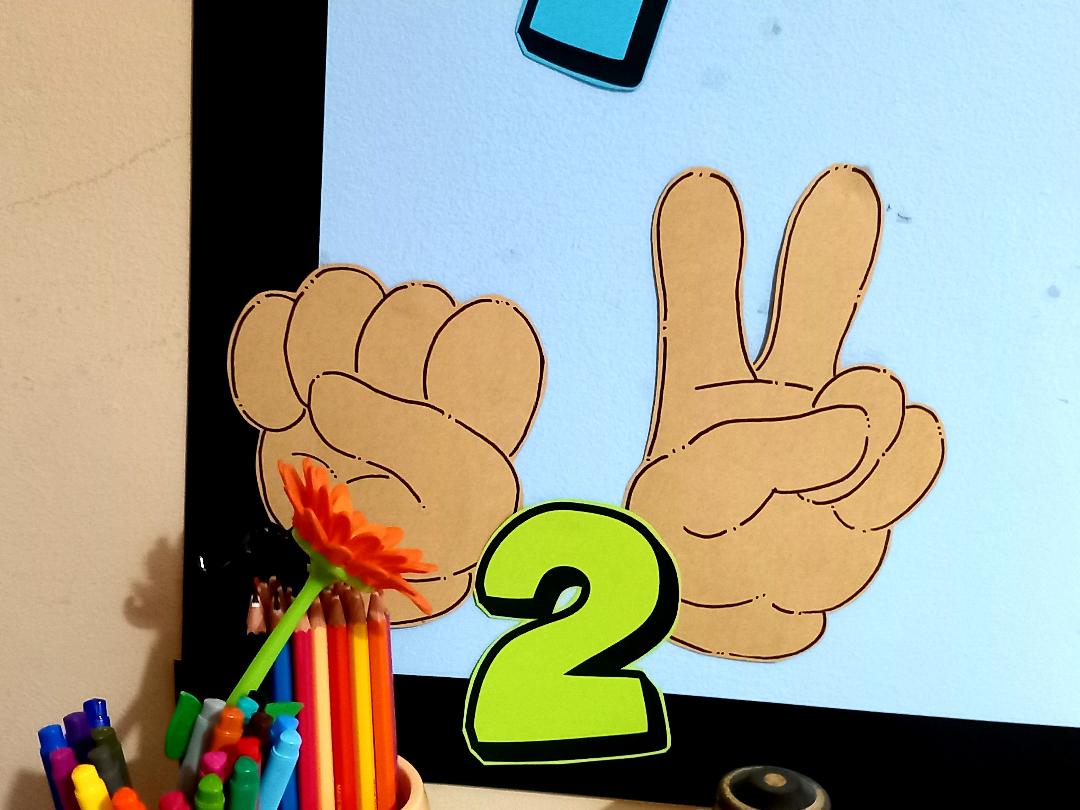 Maths - Finger Counting Display