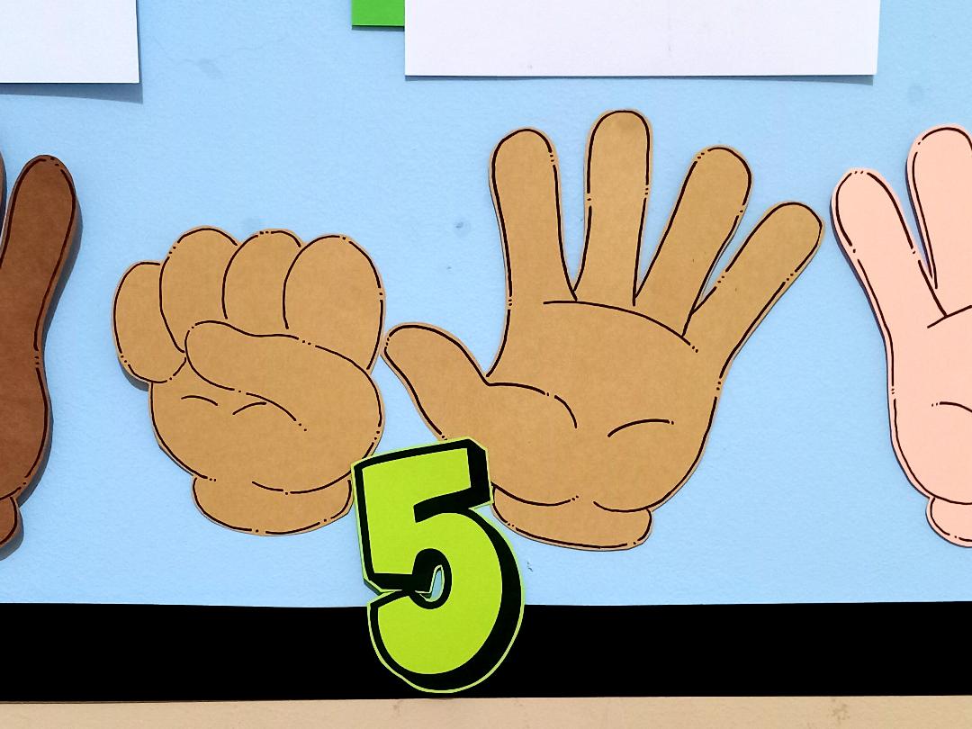 Maths - Finger Counting Display