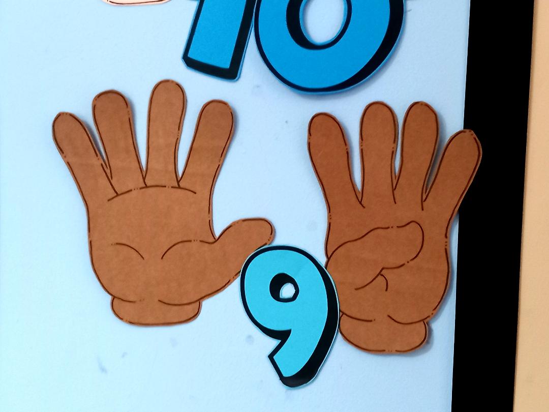 Maths - Finger Counting Display