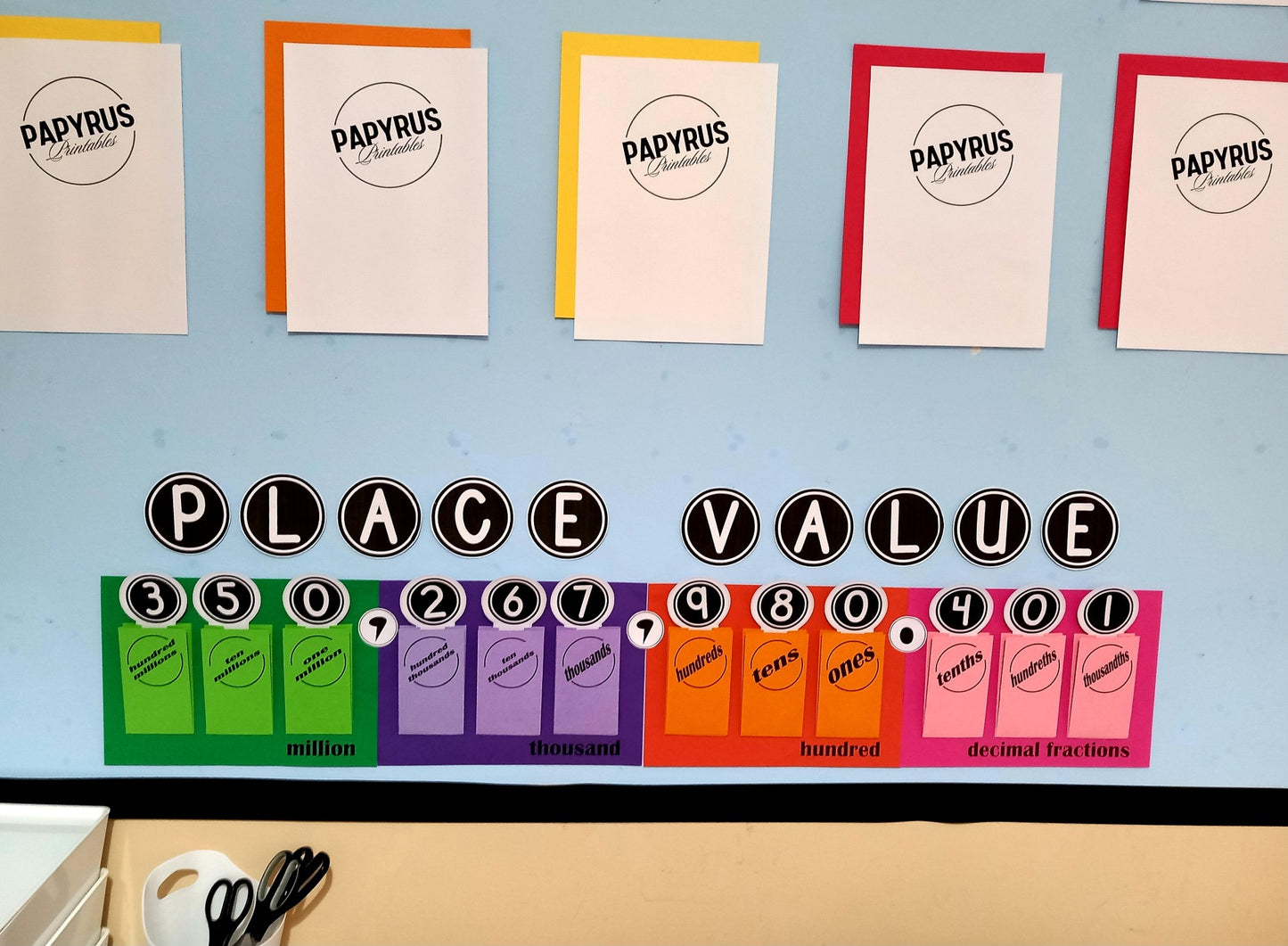 Place Value Wall Pockets