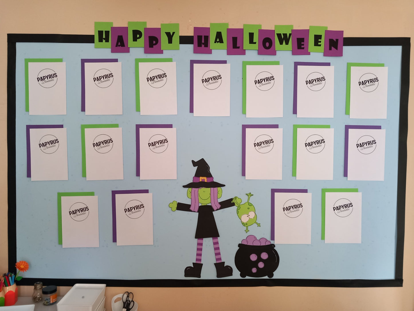 Halloween Display - Witch Purple