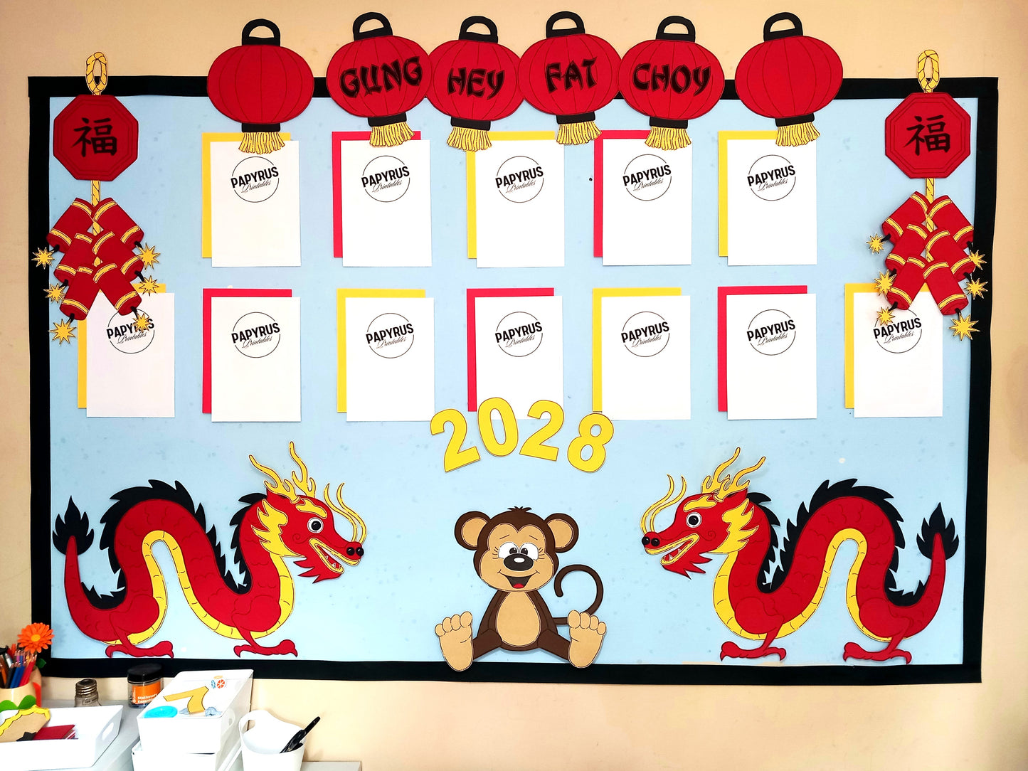 Chinese New Year Classroom Display – Year of the Monkey