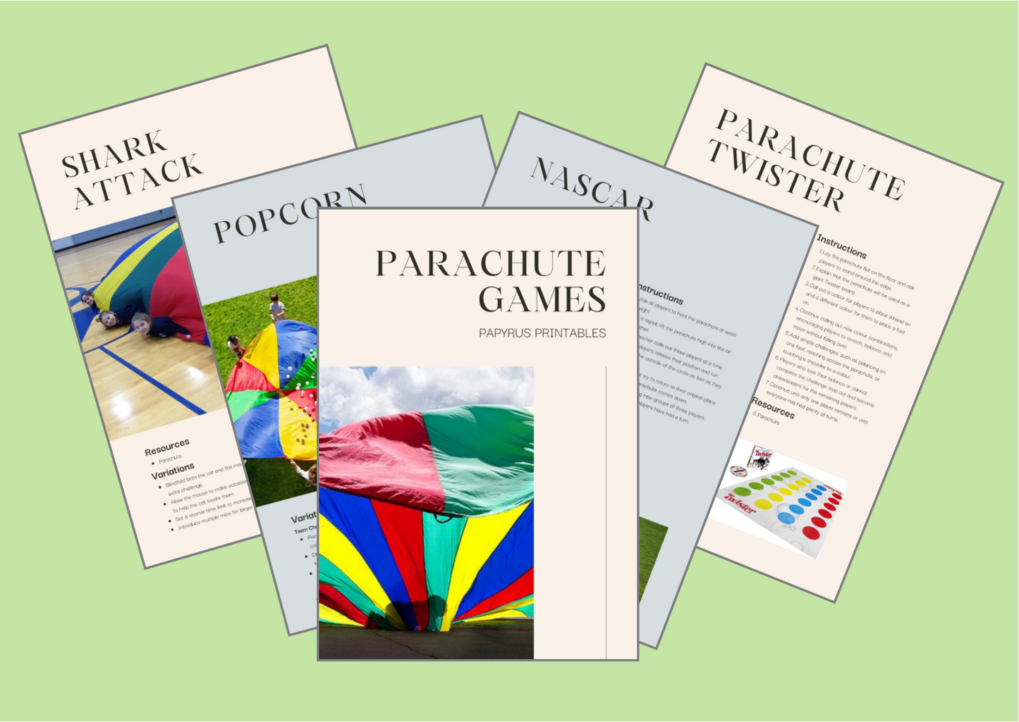Parachute Games Booklet