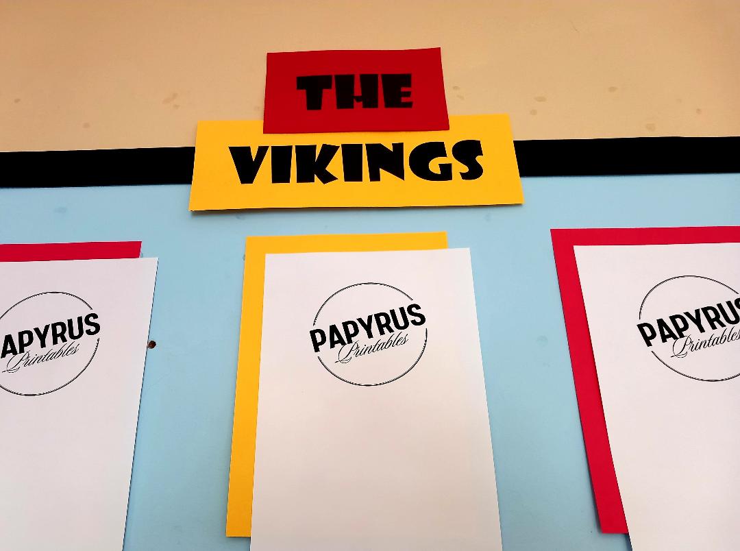 The Vikings are Coming Display (with Horns)