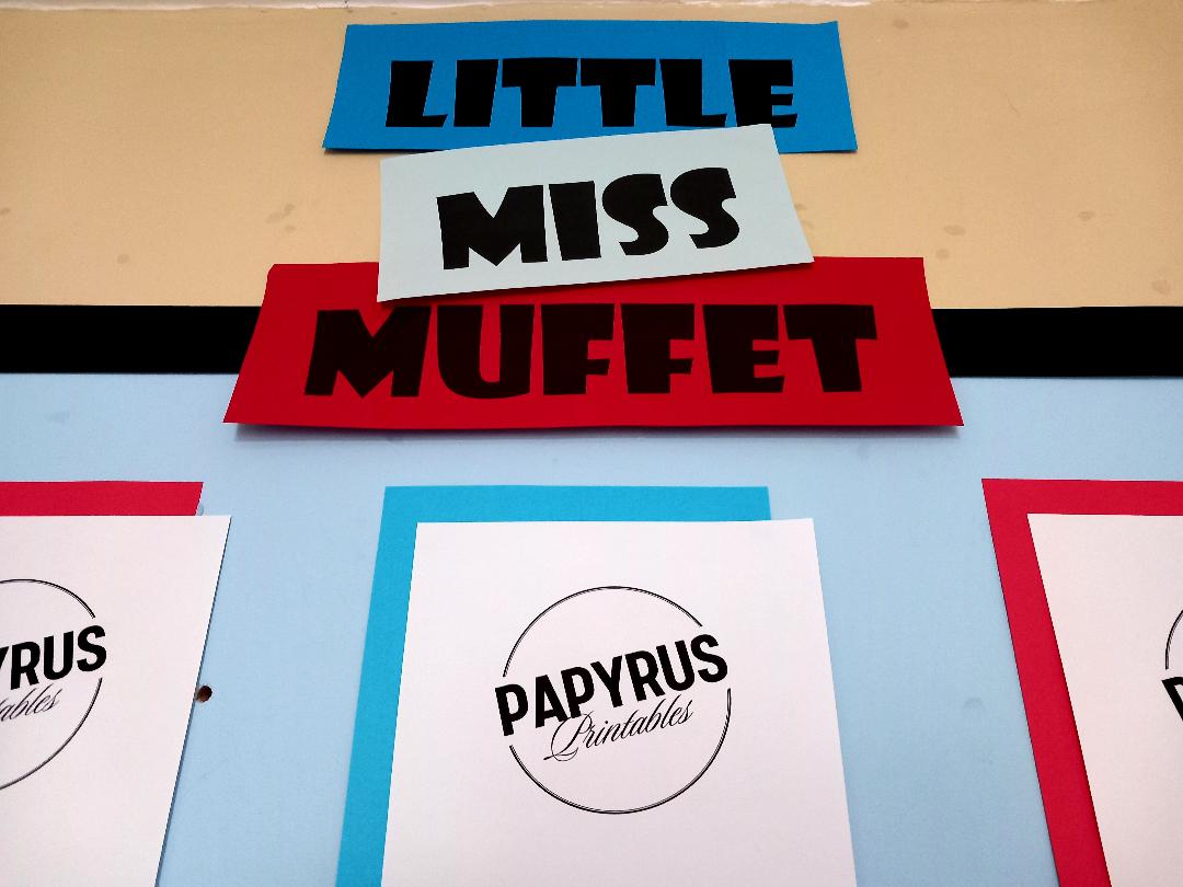 Little Miss Muffet - Nursery Rhyme Display