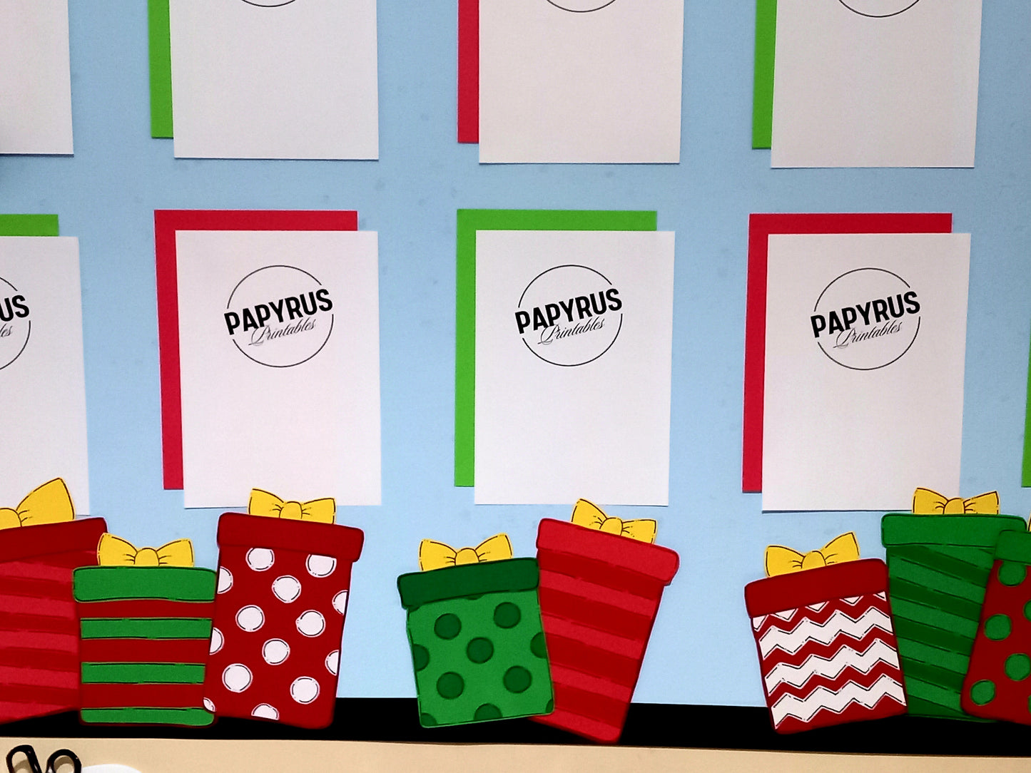 Collaborative Christmas Present Display Art Activity