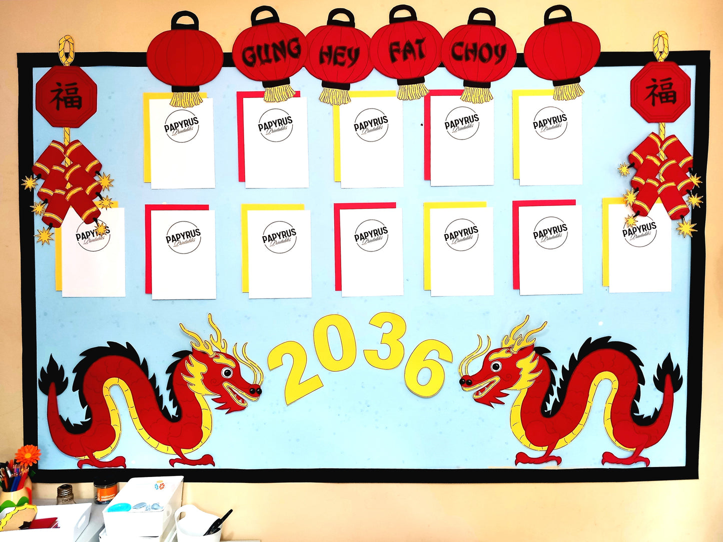 Chinese New Year Classroom Display – Year of the Dragon