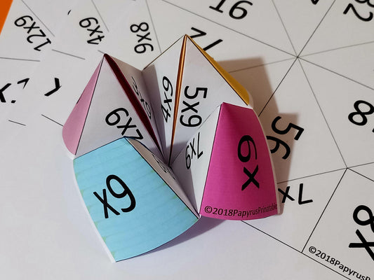 Times Tables Fortune Teller | Multiplication Facts 0–12