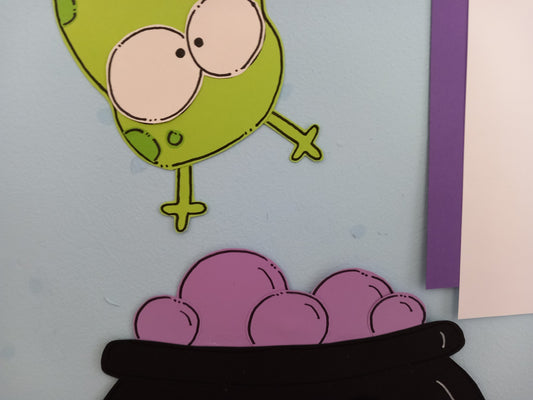 Halloween Display - Witch Purple