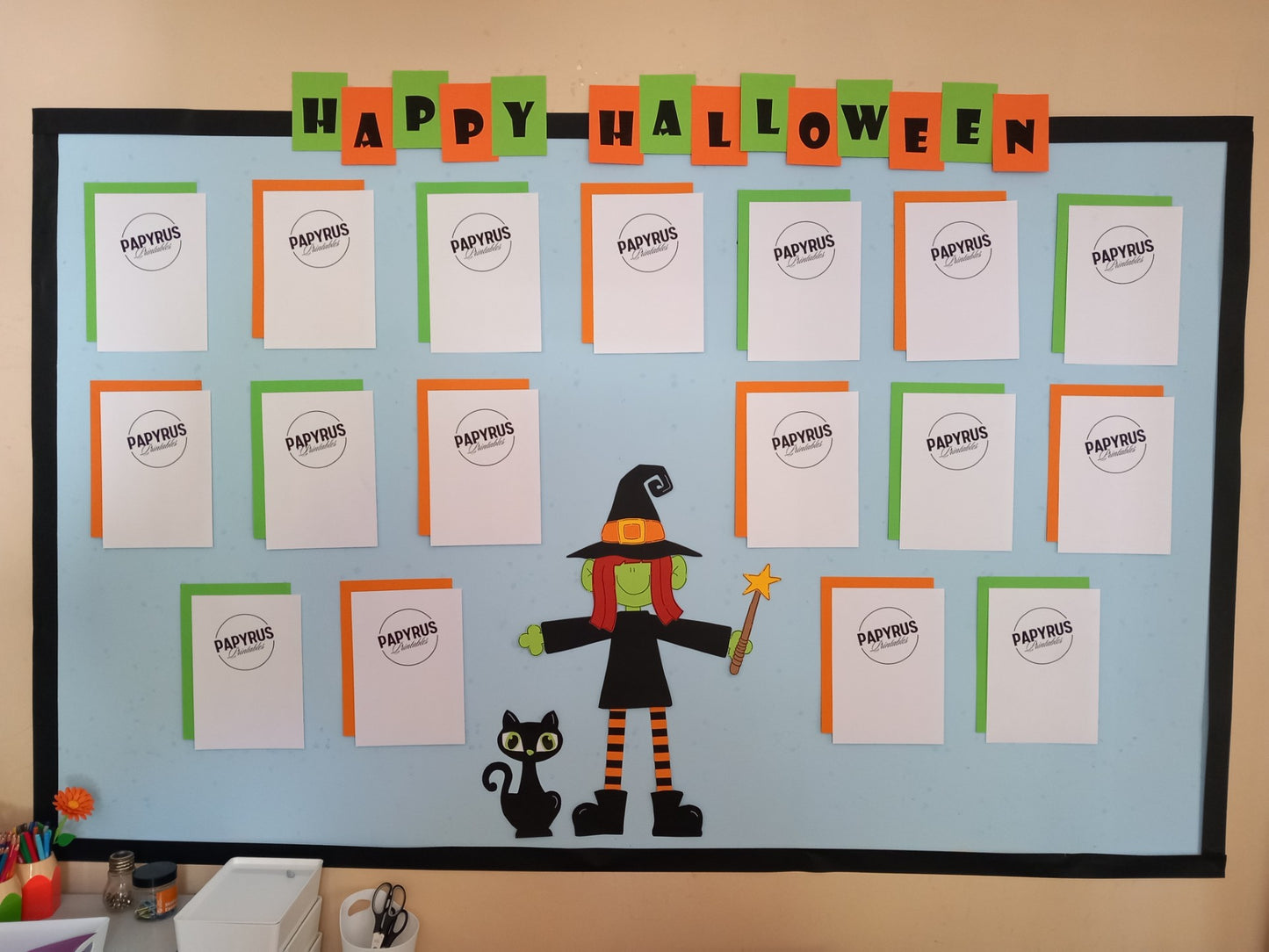 Halloween Display - Witch Orange