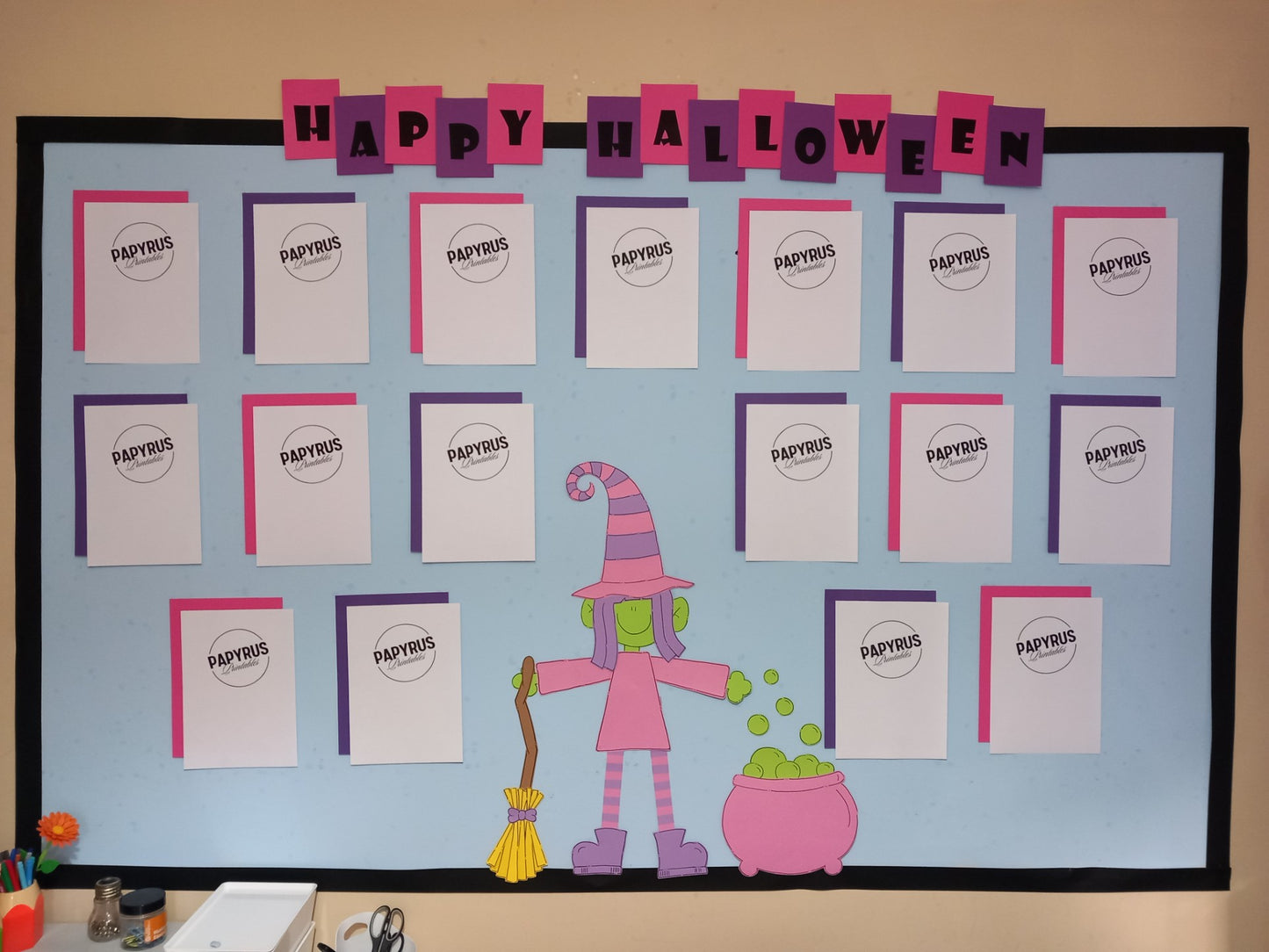 Halloween Display - Witch Pink