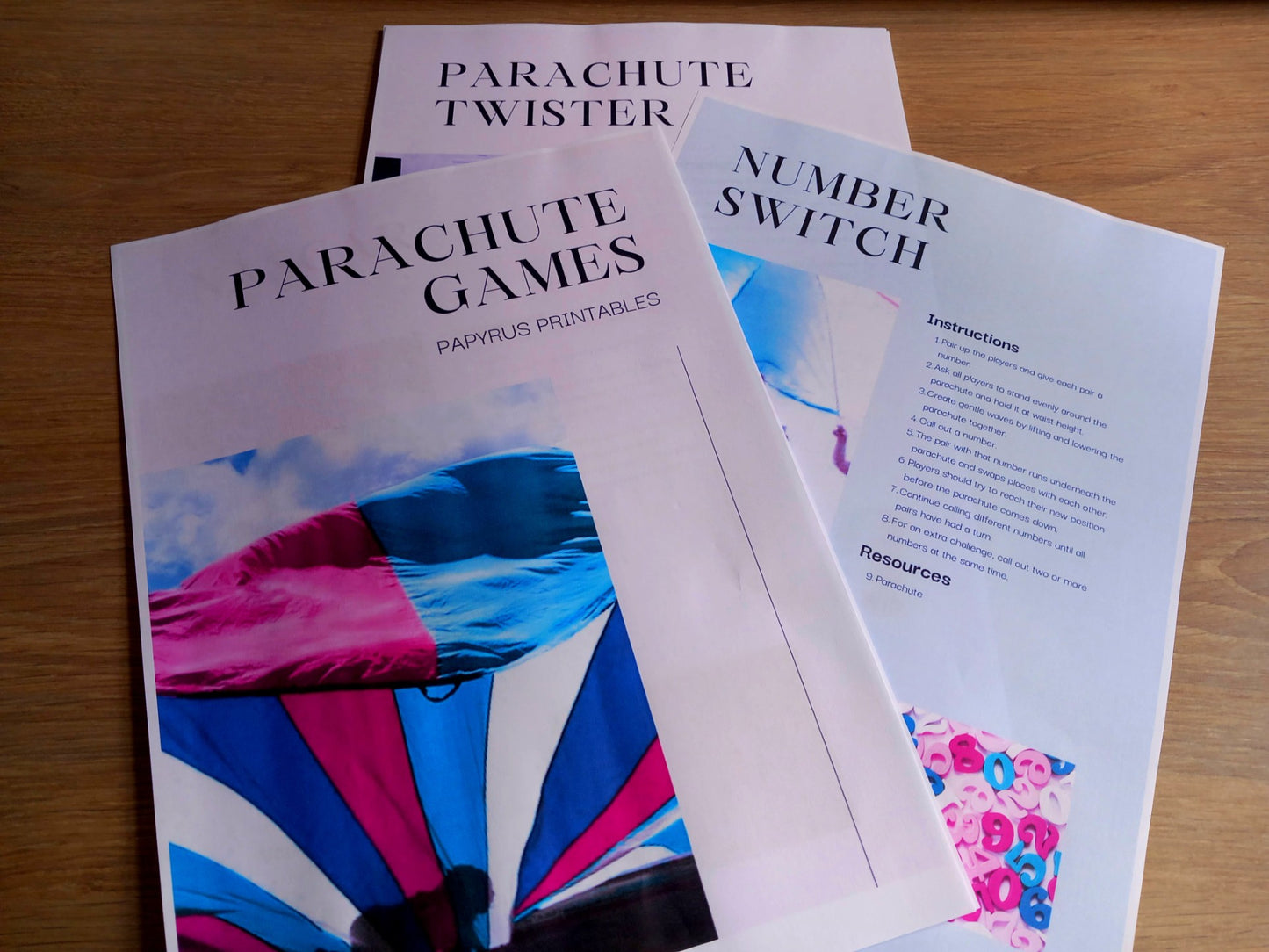 Parachute Games Booklet