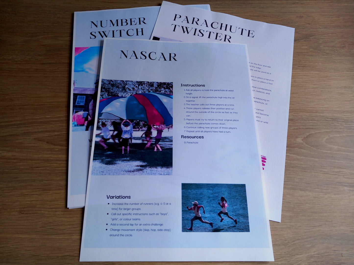 Parachute Games Booklet