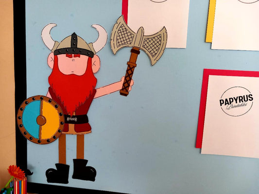 The Vikings are Coming Display (with Horns)
