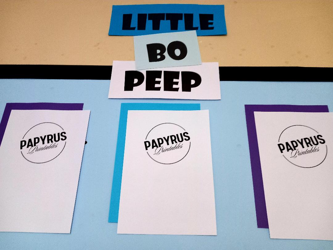 Little Bo Peep Classroom Display