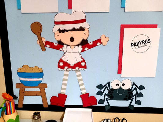 Little Miss Muffet - Nursery Rhyme Display