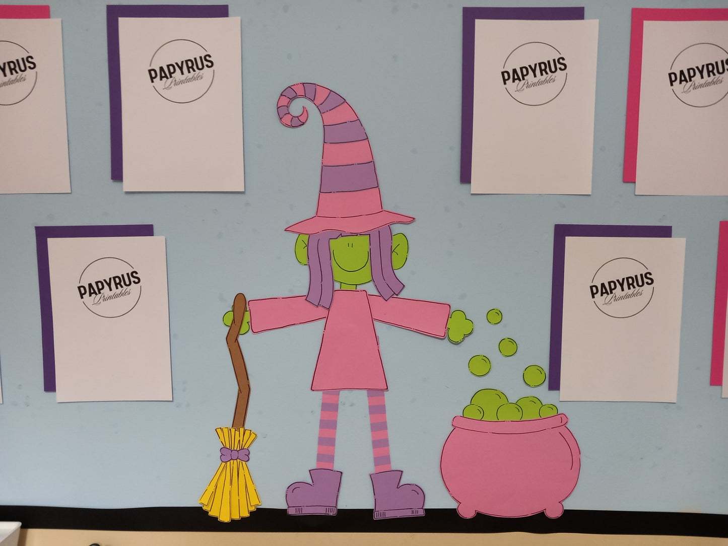 Halloween Display - Witch Pink