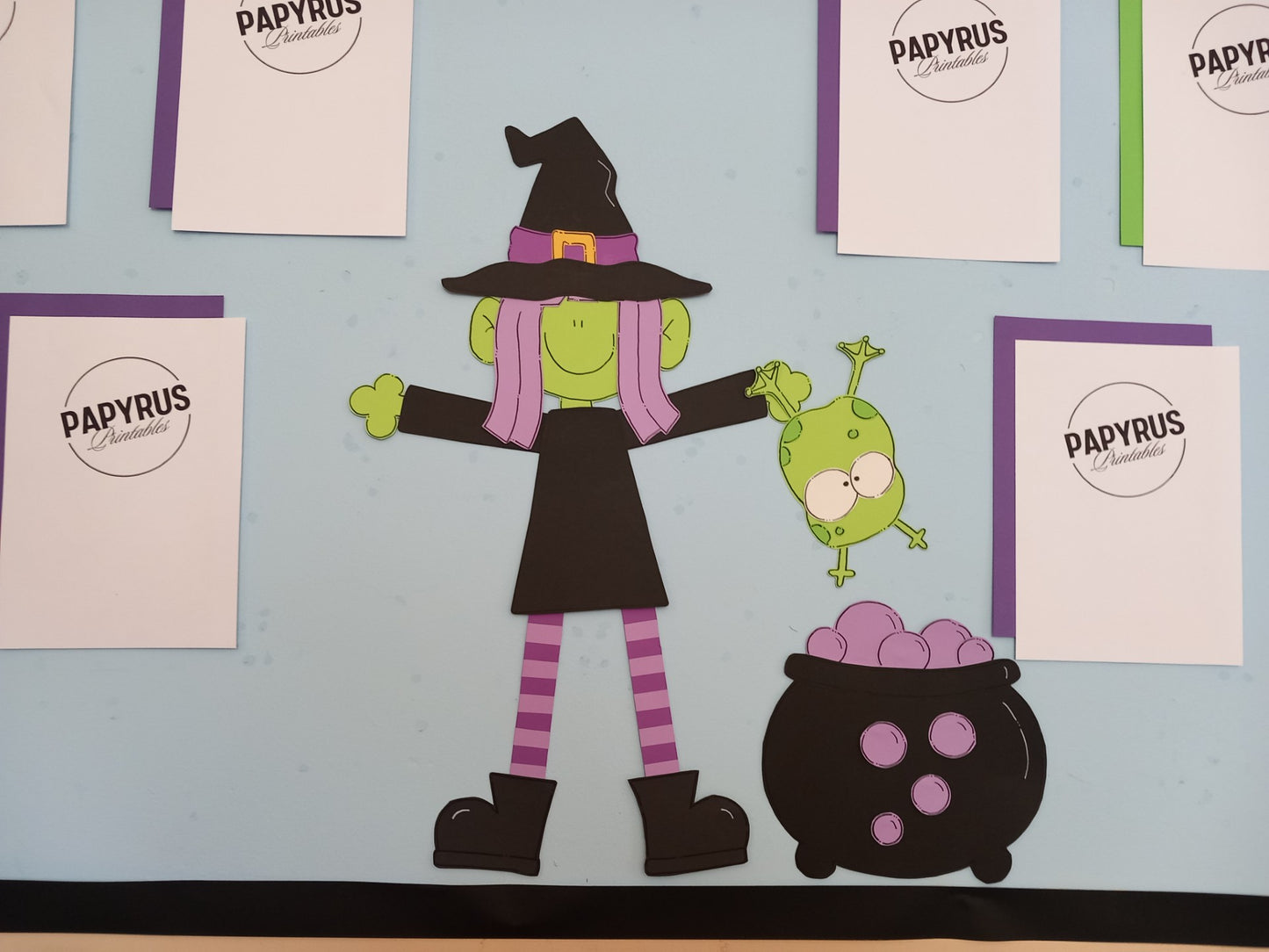 Halloween Display - Witch Purple