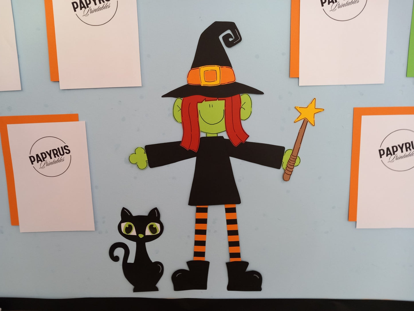Halloween Display - Witch Orange
